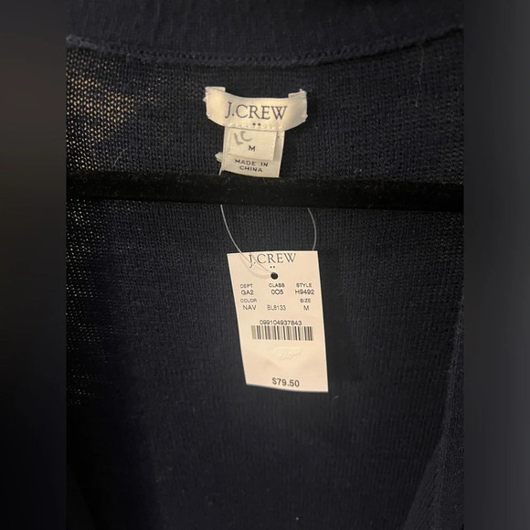 J Crew Medium oversized navy cardigan NWT - Picture 2 of 9